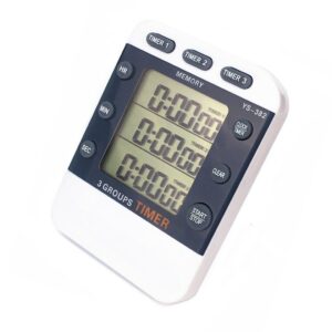 Digital Kitchen Cooking Timer Clock 3 Channels Simultaneous Timing Countdown Up Pocket Timer 1