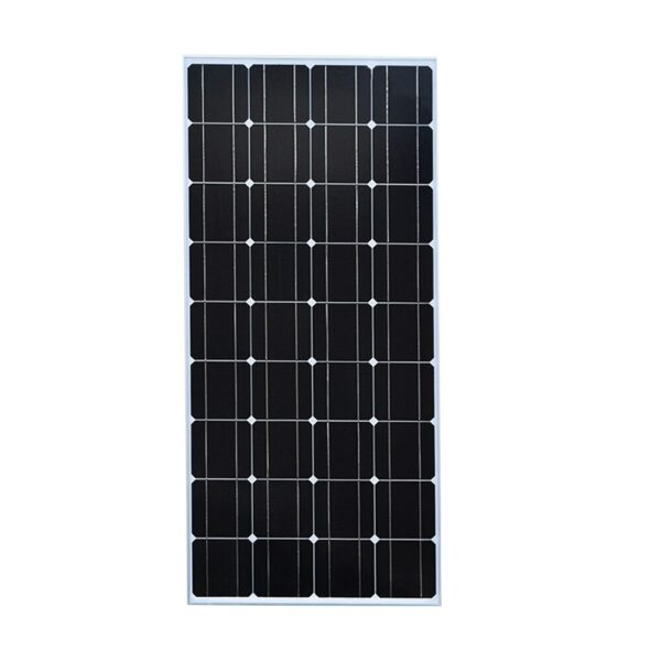 100w Monocrystalline cell solar panel module Tempered glass Aluminum frame for 12v battery RV/car/marine/boat light power charge 2