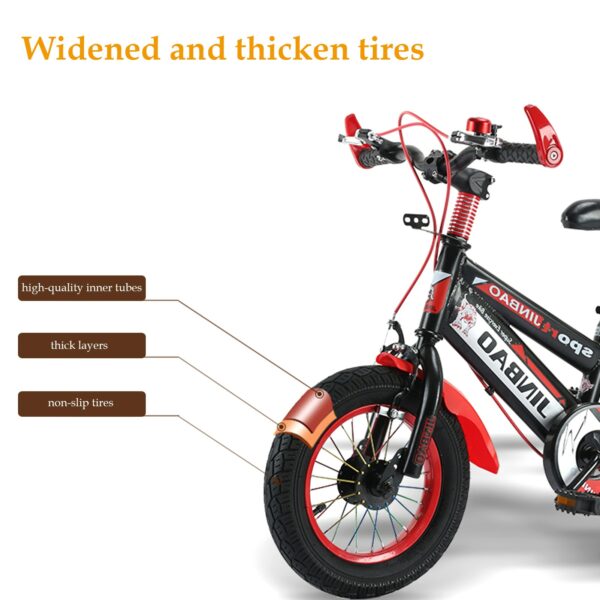 Children Bicycle Non-slip Grip Balance Bike for Boys Girls With training wheels 18 inch Outdoor Cycling Freestyle Balance Bike 2