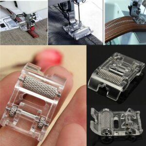 Low Shank Roller Presser Foot For Snap Singer Brother Janome Sewing Machine DIY Apparel Sewing Accessories Fabric Leather NEW 2