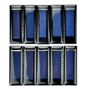 10Pcs Mini Solar Panel New 0.5V 100mA Solar Cells Photovoltaic panels Module Sun Power battery charger DIY 53*18*2.5mm-Hot 1