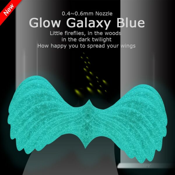 Glow In Dark Luminance Print Filament 3D Printer Plastic 10M 100G Sample Red Green Sky Blue Purple 4