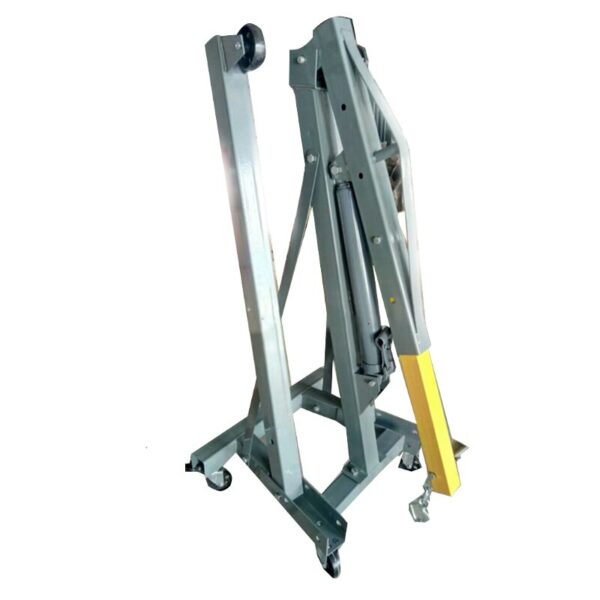 2 Ton Ordinary Hydraulic Folding Small Crane Single Crane Automobile Engine Hanger Crane Manual Mobile Crane Jack Equipment 5