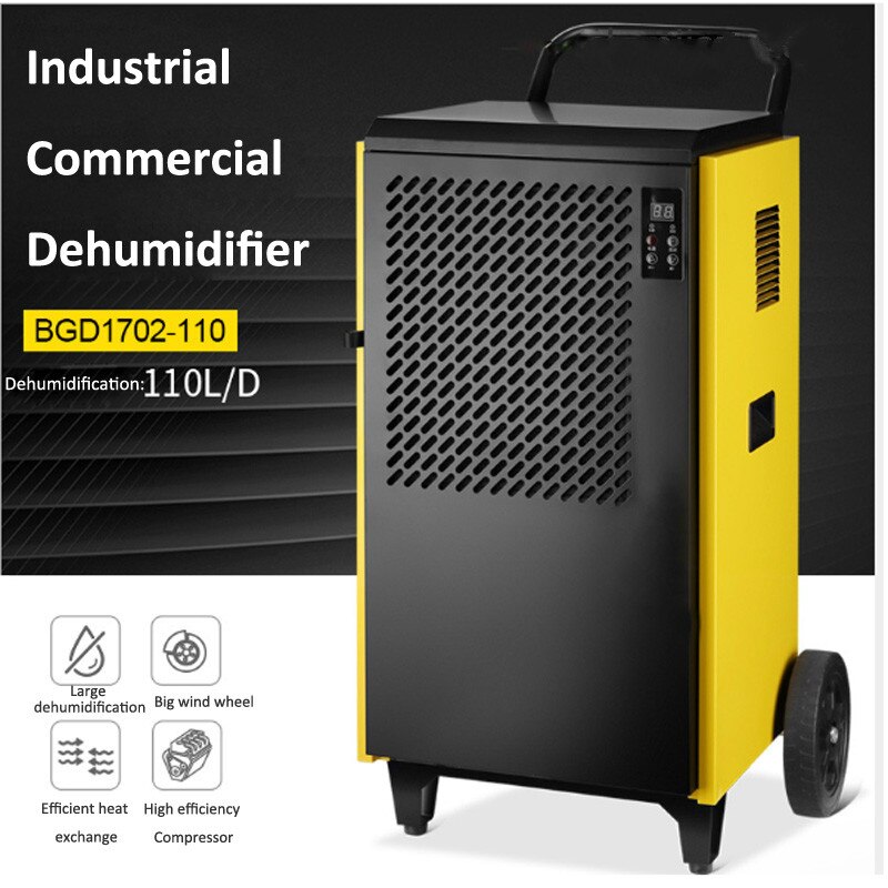 110L/day  Intelligent Industrial Dehumidifier Efficient Dehumidification Multi-protection 1-12H Timing for Commercial Air Dryer 2