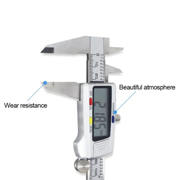 Stainless Steel Calipers 6 Inch 0-150mm LCD Dispaly Electronic Digital Vernier Caliper Micrometer Measuring Tools 4