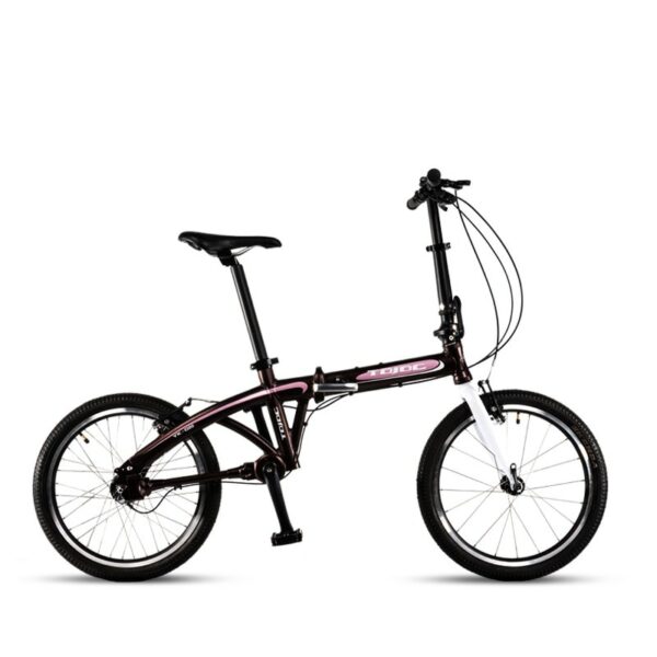 TDJDC D20, 20" 3 Gear No-Chain Folding Road Bike, Sport Bicycle, Shaft Drive Bike, Light Weight Aluminum Alloy Frame 1