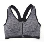 M-4XL Women Front Zipper Closure Push Up Bras Shockproof Fitness Vest Removable Padded Wireless Tops Sports Tops Lady Bra 6