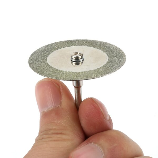 10pcs/set 40mm Diamond Cutting Discs+2pcs Mandrel Arbor Shafts Rotary Tool Dremel accessories Drills Sheets Grinding Slice Craft 2