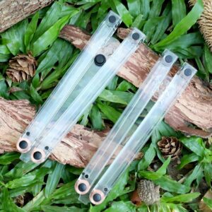 Transparency Butterfly Plastic Knife POM Plastic Material Butterfly Knife Tools EDC Knife Snowflake Balisong Edge Safe Outdoor 2