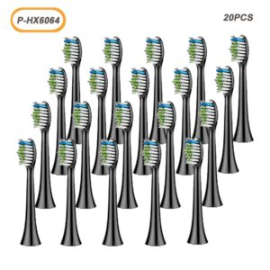 20pcs HX6064P Electric Toothbrush Heads for Replacement HX6780 HX6781 HX6902 HX6910 HX6911 HX9044 HX6074 HX9024 1