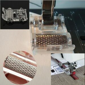 Low Shank Roller Presser Foot For Snap Singer Brother Janome Sewing Machine DIY Apparel Sewing Accessories Fabric Leather NEW 1