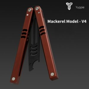 Portable Practice Butterfly Knife Foldable Alloy Steel Training Knives Alloy Steel Foldable Outdoor Trainer Game for Gifts 1