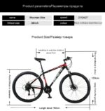 WolFAce 27.5/29 inch mountain bike aluminum alloy mountain bicycle 21/24/27 speed student bicycle adult bike light bicycle 6