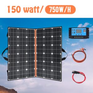 40W 60W 80w 100W 120W 150w 200W Foldable Solar Panel Portable Photovoltaic for Hiking Power Station 12v battery Charger 1