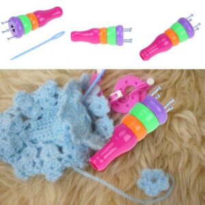ABS Plastic Yarn Wool Knitter Knitting Doll Dolly Craft Loom Rope Braided Maker Knitting Tools Sewing Accessories 1