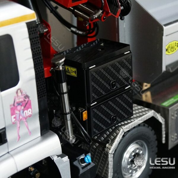 1/14 LESU Metal Hydraulic RC Crane Valve for TAMIYA Remote Control Tractor Truck Dumper Trailer Scania Benz VOLVO MAN Toys Model 4