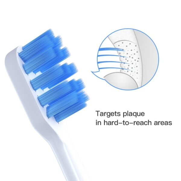 4/10Pcs/Set For Xiaomi Mijia T300/T500 Replacement Brush Heads Electric Toothbrush Heads Protect Soft DuPont Nozzles Bristle 6