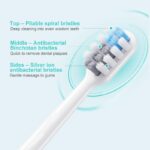 Suitable Brush Head 4PCS/Set Clean For DR. BEI C1 Series Electric Toothbrush Oral Care Teeth Toothbrush Floss Action Brush Heads 6