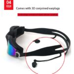 Professional Swimming Goggles Man Silicone Anti-fog UV Adjustable   Multicolor Swimming Glasses With Earplug Men Women Eyewear 3