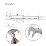 Practical Vernier Caliper 6" 0-150mm/0.02mm Metal Carbon Steel Calipers Gauge Micrometer Measuring Tools 2