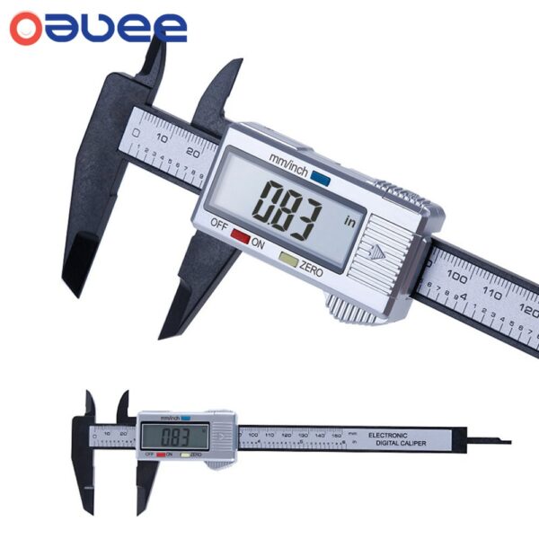 150mm 100mm Electronic Digital Caliper 6 Inch Vernier Caliper Gauge Micrometer Measuring Tool Digital Ruler with Battery 1