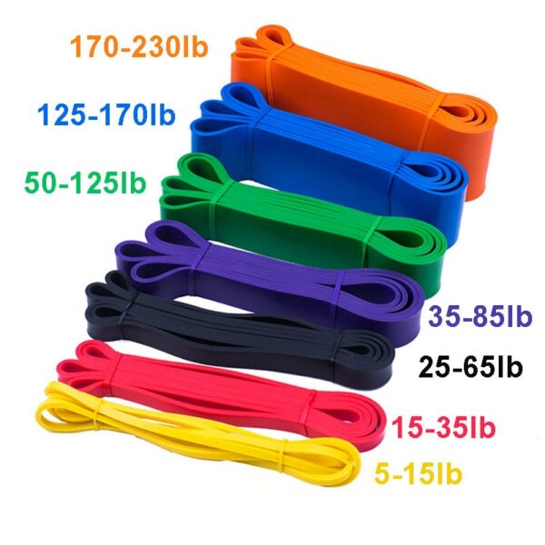 Fitness Band Pull Up Elastic Bands Rubber Resistance Loop Power Band Set Home Gym Workout Expander Strengthen Trainning 3