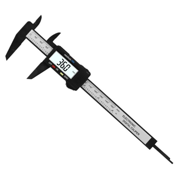 Carbon Fiber Composite 6 inch 0-150mm Vernier Digital Electronic Caliper Ruler 6