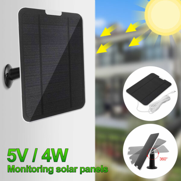 50W High Efficiency Solar Panel 360 Rotation Outdoor Camping Solar Battery Charger 3m/10Ft Cable IP67 Waterproof Phone Charging 1