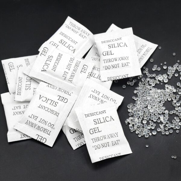 50/100/200 Packs Non-Toxic Silica Gel Desiccant Damp For Dehumidifier Accessories Absorber Bags Kitchen Room Living Moisture 1