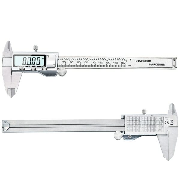 TON09 6-Inch 150mm Stainless Steel Electronic Digital Vernier Caliper Metal Micrometer Measuring 5