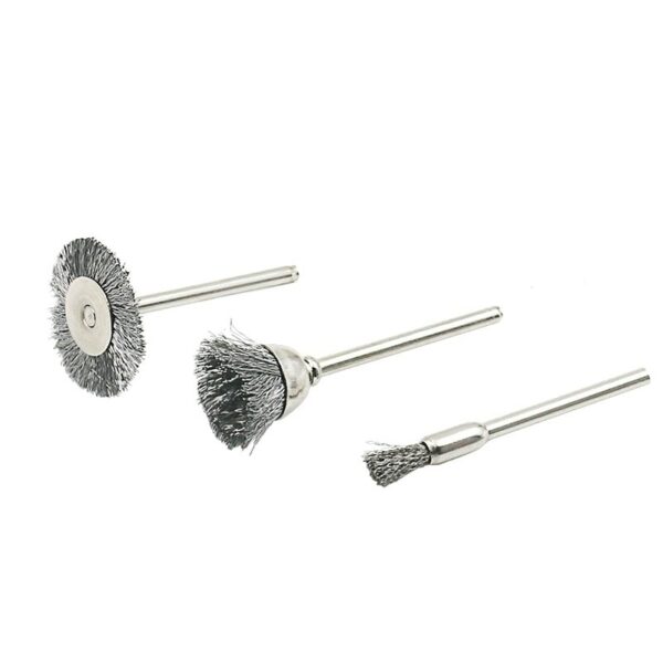 JIGONG 9pcs Steel brush Wire wheel Brushes Die Grinder  Rotary Tool Electric Tool for the engraver 4
