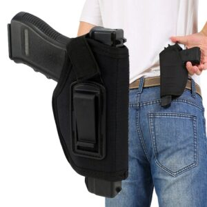Tactical Nylon Holster Concealed Carry Holster Belt Clip Airsoft Gun Holster For Glock 17 19 Sig Sauer P226 Beretta 92 Colt 1911 1