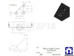 1pcs V-slot Black Angle Corner Connector 90 Degree Angle Bracket For Openbuilds Cnc Mill 3d Printer Diy Parts 4