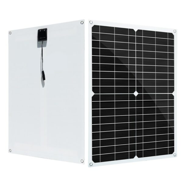BOGUANG 5v 18V solar panel 25w 50w battery 12 volt portable monocrystalline cell solar plate usb charger mobile car battery 2