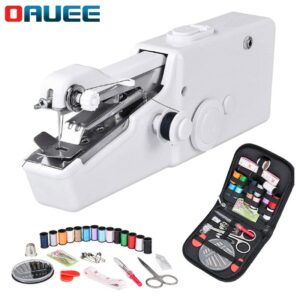 Mini Sewing Machines Portable Handheld Manual Small Sewing Machines Household Needlework Cordless Handwork Tools Accessories 1