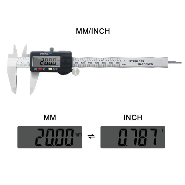 High quality 0-150mm Measuring Tool Stainless Steel Caliper Digital Vernier Caliper Gauge Micrometer Paquimetro Messschieber 4