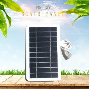 5W Real Power Solar Panel USB Output 5V Portable Waterproof Solar Plate For Outdoor Camping Fishing Home Small Fan Flashlight 1