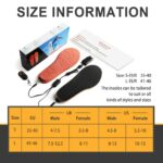 1800Mah heating insole USB rechargeable smart remote control electric heating insole can cut feet to keep warm insole ski huntin 3