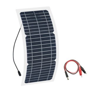 Xinpuguang 12v 10w Transparent semi-flexible silicon Monocrystalline solar panel cell DC module 12vol DIY battery phone adapter 1