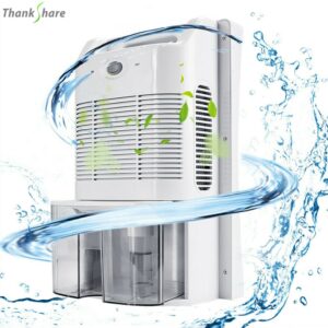 THANKSHARE Home Dehumidifier Air Dryer Moisture Absorber Electric Cool Dryer 1.8 L Water Tank For Home Bedroom Kitchen Office 1
