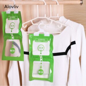 1pcs 150ml Mini Dehumidifier For Home Use Wardrobe Hangable Clothes Dryer with Desiccant Bedroom Moisture Absorber Bag 1