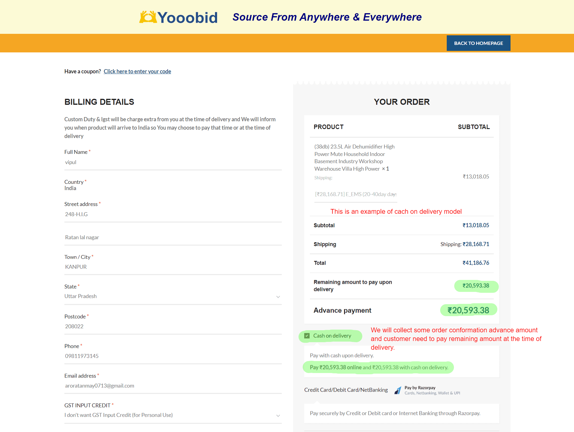 Checkout – yooobidali com 1 - yooobidali.com